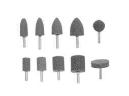 Conjunto de 10 Pontas de Polimento e Desbaste em Coríndon Topbathy