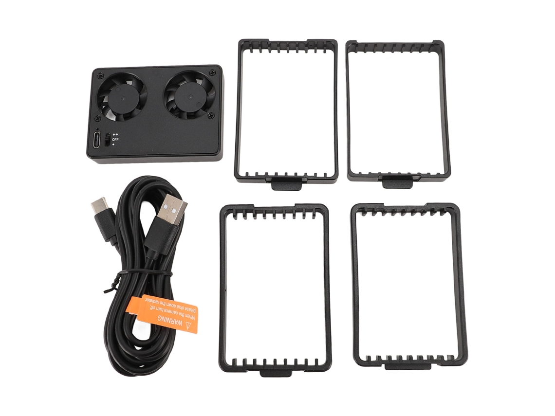 Camera Dual Cooling Fan 2 Wind Speeds Fast Heat Dissipation Silent Camera External Cooling System For Live Broadcast LAXISCREED