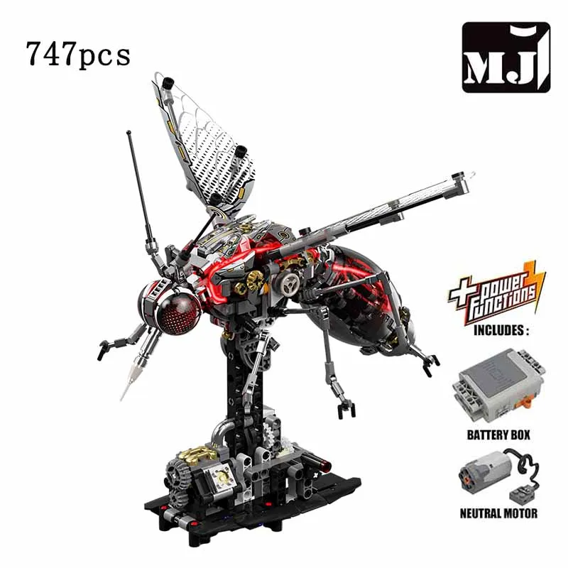 Modelo De Bloco De Construção Mecânico De Mosquito (elétrico) Com 747 Peças