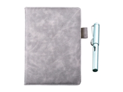 Caderno A5 de Couro Pu Capa Grossa Extra Livro de Escrita Material de Papelaria para Trabalho Empresarial Diário