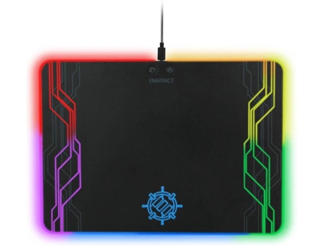 Tapete de Rato Gaming  Led Pad (Superf?cie de Pano - Antiderrapante)