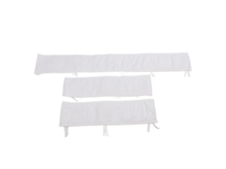 3 Unidades De Parachoques Para Cama De Bebé Con Guardrail Antichoque De Algodón Suave, Color Blanco, Para El Hogar Y Viajes