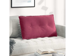 Vidaxl Travesseiro Para Costas Vinho Vermelho 80 X 50 Cm