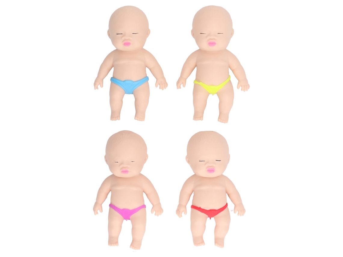 Mali 4pcs Brinquedo de Alivio de Estresse Tpr Macio Boneca Baby Areia Espacial Esticar