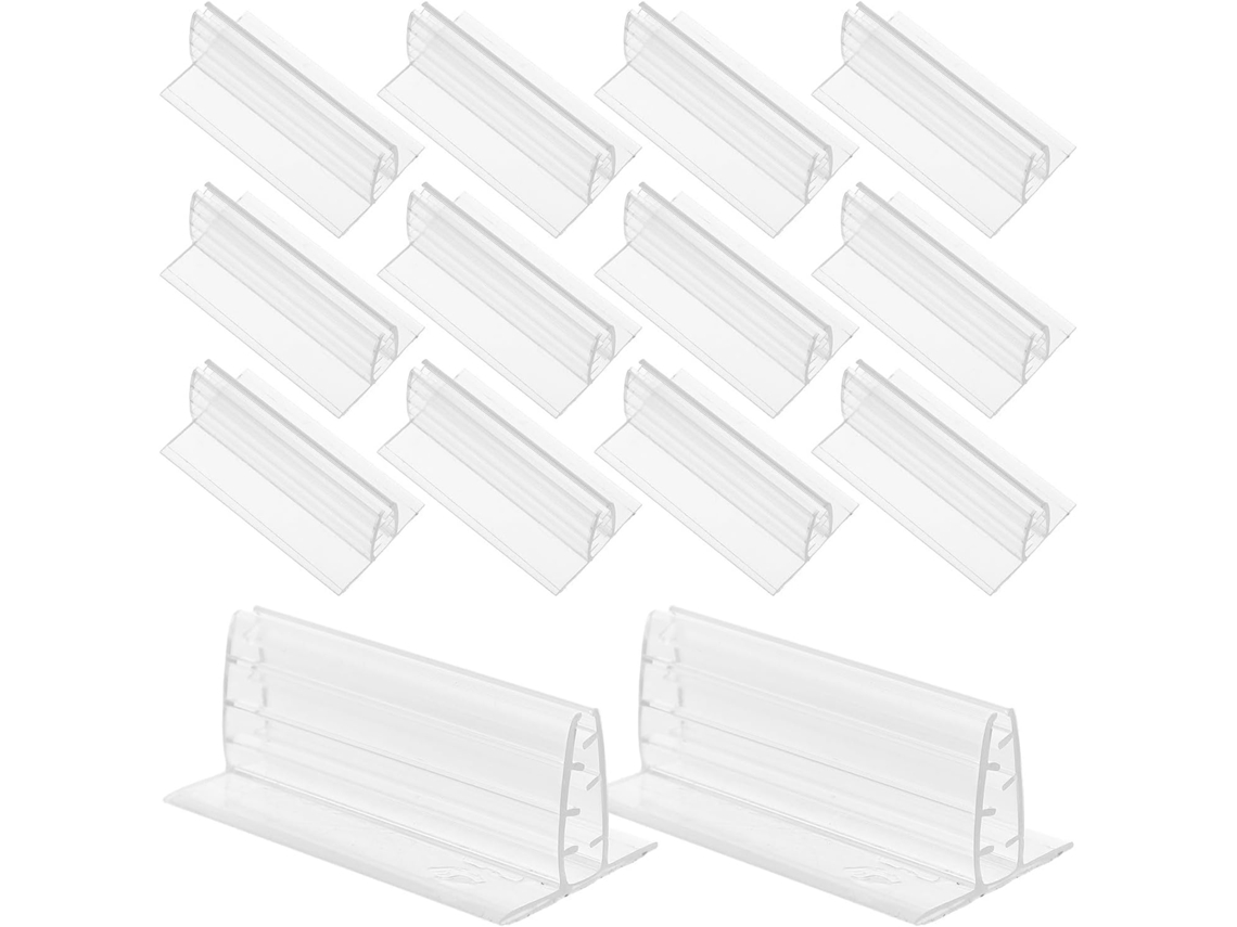 Lurelia Porta-crachá Transparente Reutilizável Com Clipe Em Pvc E Papel Para Escritório E Eventos