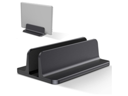 Lurelia Suporte Vertical Para Portátil Ajustável, Antiderrapante, Em Liga De Alumínio, Compatível Com Macbook, Em Preto