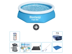 Bestway Piscina Bestway Fast Set Redonda - 244x61 Cm - 8-peças S21404