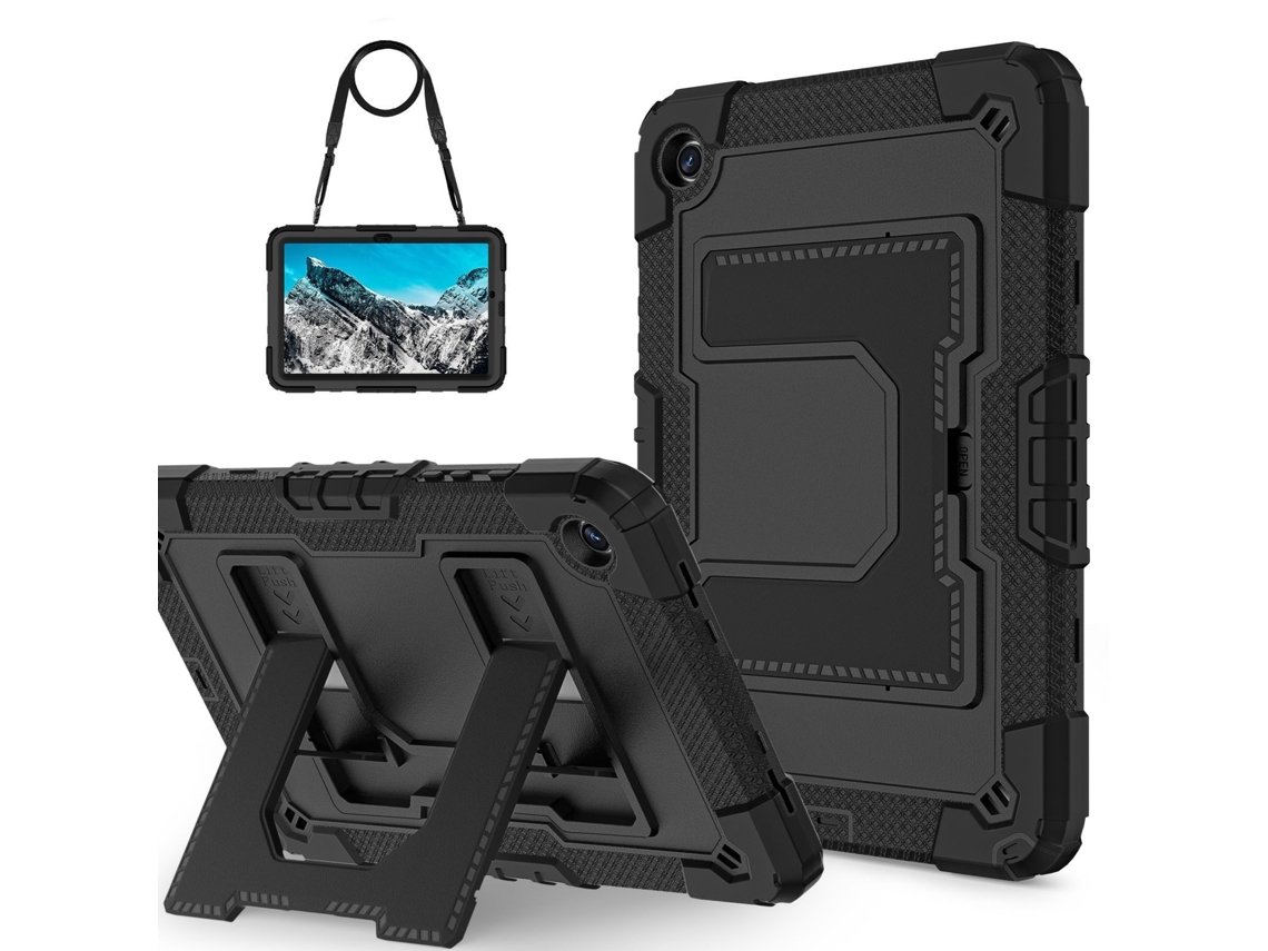 Tressino Capa Tablet Para Samsung Galaxy Tab A11 Plus 11 Polegadas (2025) Resistente A Choques Com Suporte, Preta