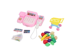 Primerox conjunto Brinquedo Caixa Registradora Infantil com Luz e Som para Crianças Acima de 3 Anos