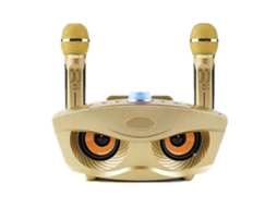 Sistema de Som Home Ktv EOOCOO com microfones duplos e Bluetooth portátil