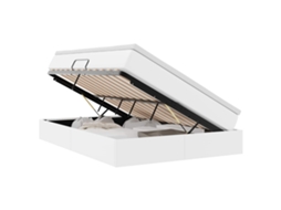 SYFAX™ Cama com Arrumação e Colchão com Colchão Branco 140 X 190 Cm