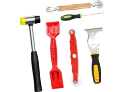 Kit De Ferramentas Para Vidraceiros Fenteer 6x16 Em 1 Pá Aço, Ferramenta De Rolo Com Gancho Tração, Pá Com Tira De