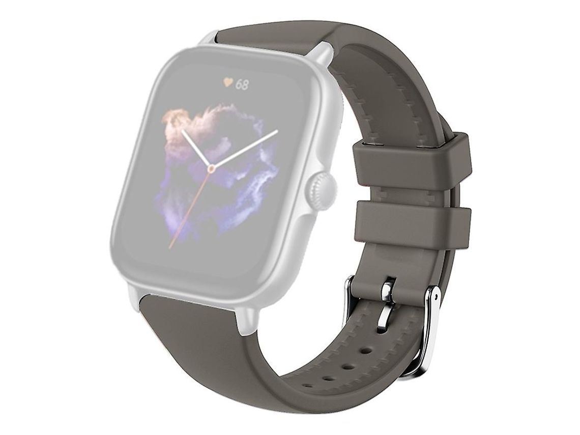 Pulseira de silicone de 20 mm para relógio inteligente Huami Amazfit GTS 4/3/2/mini/bip com fivela em U para bicicleta elétrica