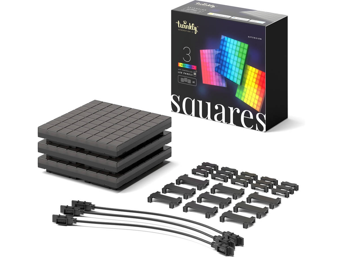 Painéis de Iluminação Inteligente TWINKLY Squares 3 Blocos
