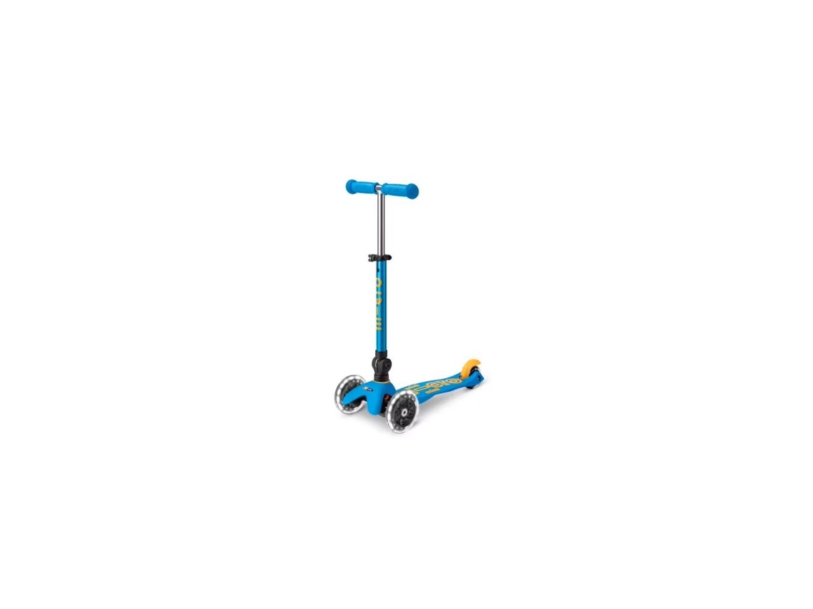 Mini Micro Deluxe Dobrável Led Scooter Azul Oceano Mi3