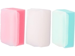 Packove Conjunto De 3-esponjas Banho Para Lavar O Cabelo, Esfoliar E Limpar O Corpo