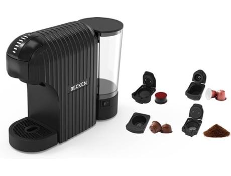 Máquina de Café Multicápsulas BECKEN BMCM9326 (Nespresso, Dolce Gusto, Delta, Café Moído)