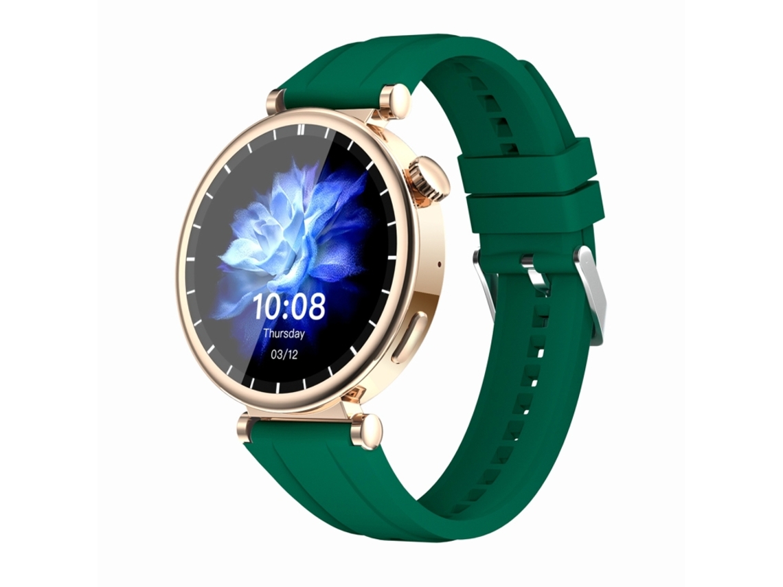 (ouro Rosa + Verde) Relógio Smart Esportivo Impermeável Ip67 De 1,28 Polegadas