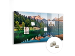 Quadro Magnético De Parede Paisagem De Lago Para O Escritório Espelharte (120x60 Cm)