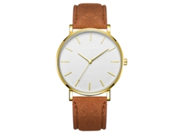 Reloj De Aleación Simple Y Moderno Dial Redondo Reloj De Cuarzo Para Mujer Y Hombre