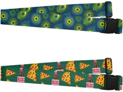 Conjunto De 2 Cintas Bagagem Ajustáveis E Portáteis Peacork Viagens Marítimas, Viagens Casuais E Uso Diário