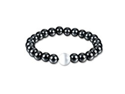 Pulseira Magnética Terapia Perda De Peso Pérola Artificial Decoração