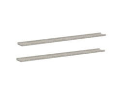 Prateleiras de Parede 2 Pcs 115x9x3 Cm Cinzento Cimento MAISON EXCLUSIVE