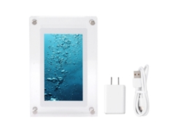Lurelia Moldura Digital Em Acrílico E Tecido, Usb, Com Controlo Tátil, 1000 Mah, 5 Polegadas, Para Fotos, Vídeos E Presente Personalizado