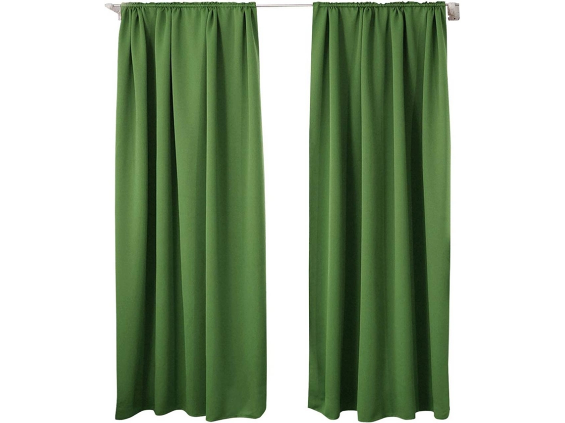 Conjunto De 2 Cortinas Escurecedoras Gadine View Da Rootz - Cortinas Para Janela - Blackout Térmico - Economia De Energia - 135x245 Cm