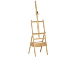 Cavalete de Pintura Madeira de Faia Cor Cor de Madeira Natural 43,5x43x150-190 Cm Vinsetto