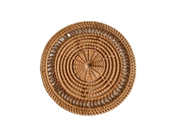 Decoração Parede Rattan Mão Feita 30x30cm Worten