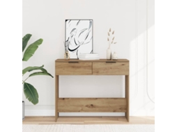 Vidaxl Mesa Consola 90x36x75 Cm Derivados Madeira Carvalho Artisiano