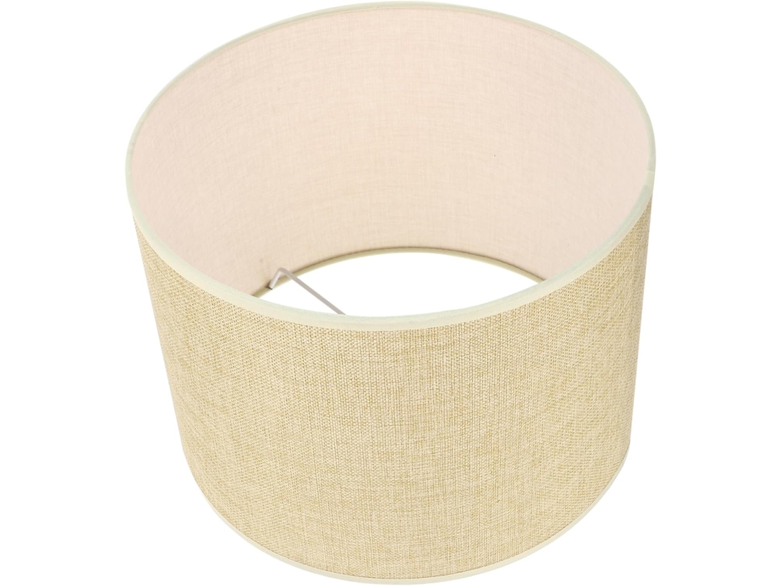 Abajur Cilíndrico de Linho para Cabeceira, Decoração Simples para Casa. SFUSHOS