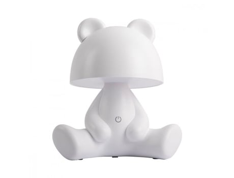 Candeeiro De Mesa Led Bear Tempo Presente Branco Present Time