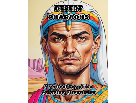 Livro Desert Pharaohs Mystical Egyptian Coloring Chronicles de ColorZen (Inglês)