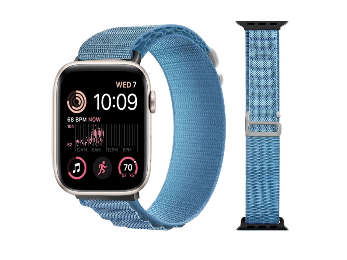 Bracelete Alpine G-Hook Ajustável Apple Watch Series 5 40Mm Azul