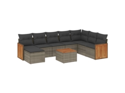 Garden Sofa Set, Garden Sofa Sets Vidaxl Cinzeto Rattan / Vime (n/a)