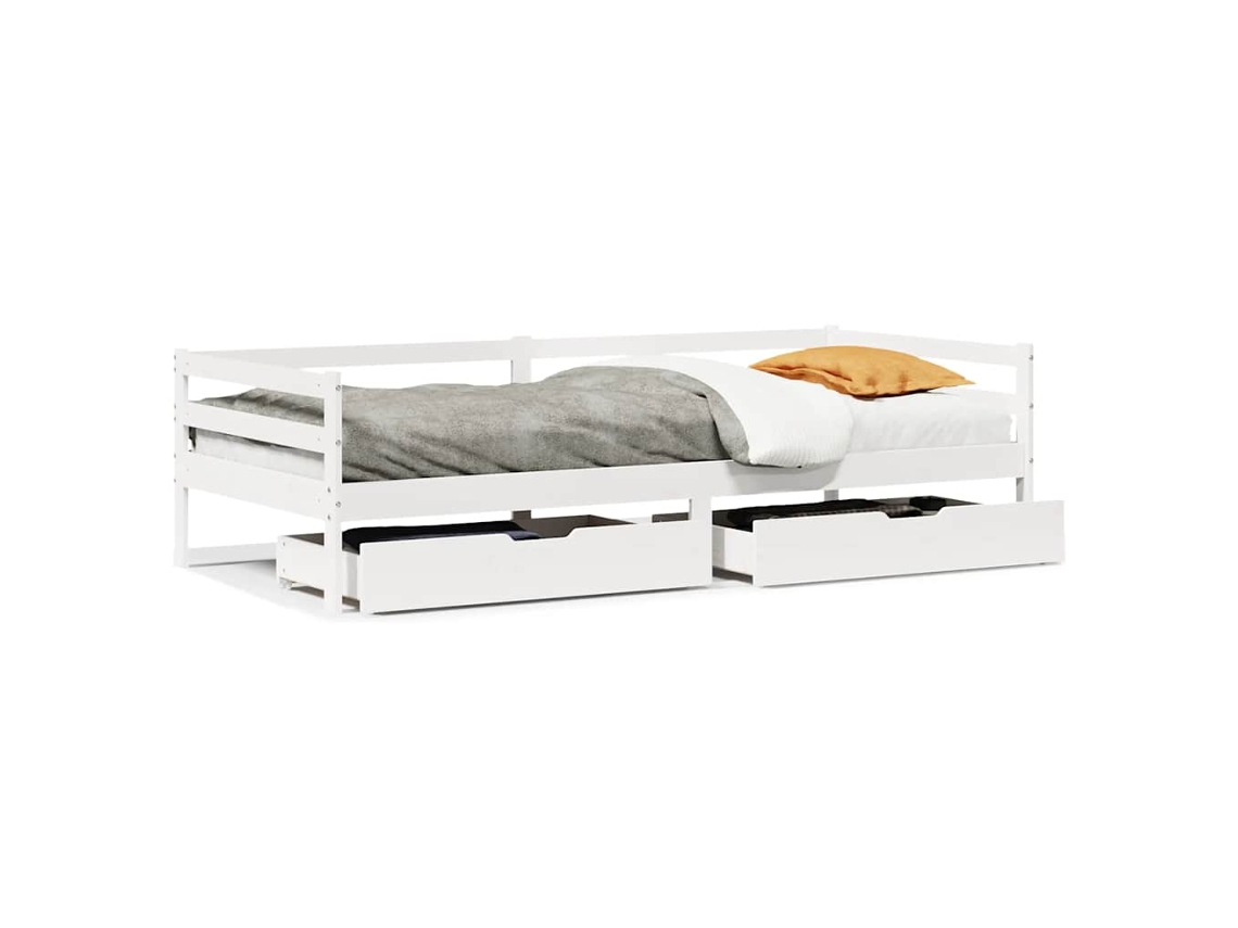 Daybed, Daybeds Vidaxl Branco Madeira De Pinho (90 X 200 Cm)