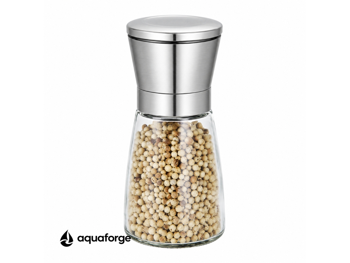 Moinho Manual De Pimenta E Sal Aquaforge Com Moagem Ajustável E 0,15 L Para Pimenta E Sal