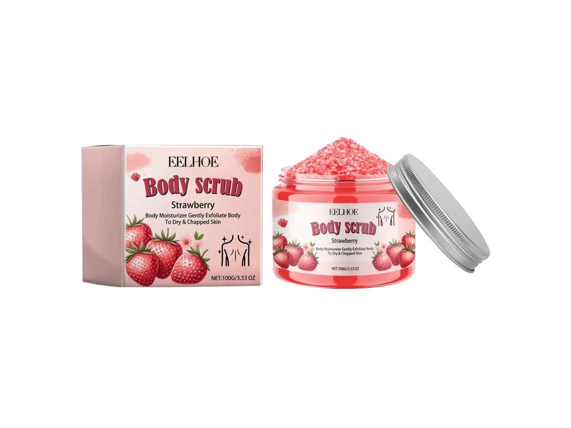 Gel Exfoliante Corporal Eelhoe Morango Hidratação