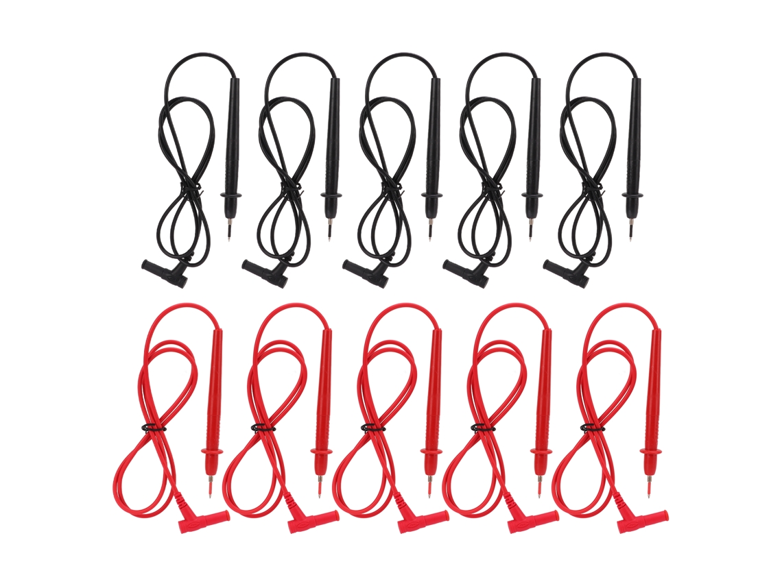 5set Ponteira de Teste Universal J.30029, 2mm, Fio 10A, para Multímetro, Instrumento Industrial | S/MARCA