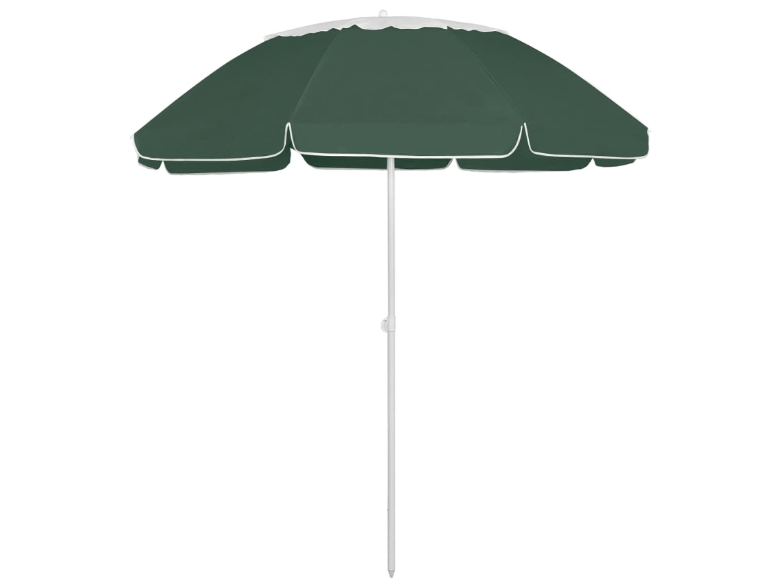 Vidaxl Guarda-sol De Praia 300 Cm Verde