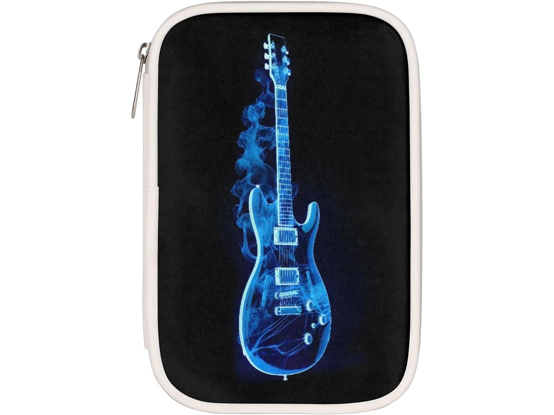 Estojo Lápis Em Formato De Guitarra Gelo, Porta Canetas, Organizador De Material Escolar, Estojo Lápis, Caixa