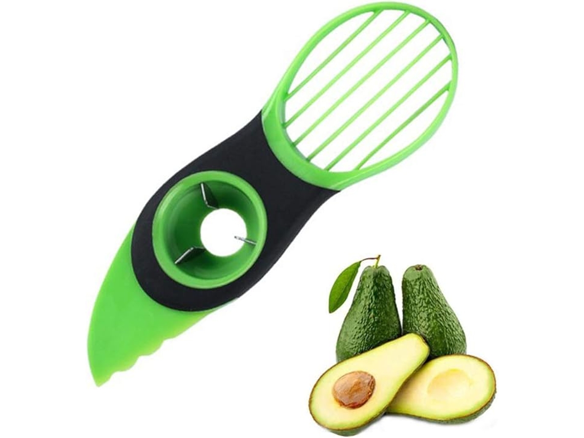 Cortador, Removedor De Caroço E Fatiador Abacate 3 Em 1, Utensílio De Cozinha(também Adequado Para Remover Sementes Manteiga Karité)