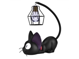 Luz Noturna de Gato Preto com Olhos Decorativos | S/MARCA
