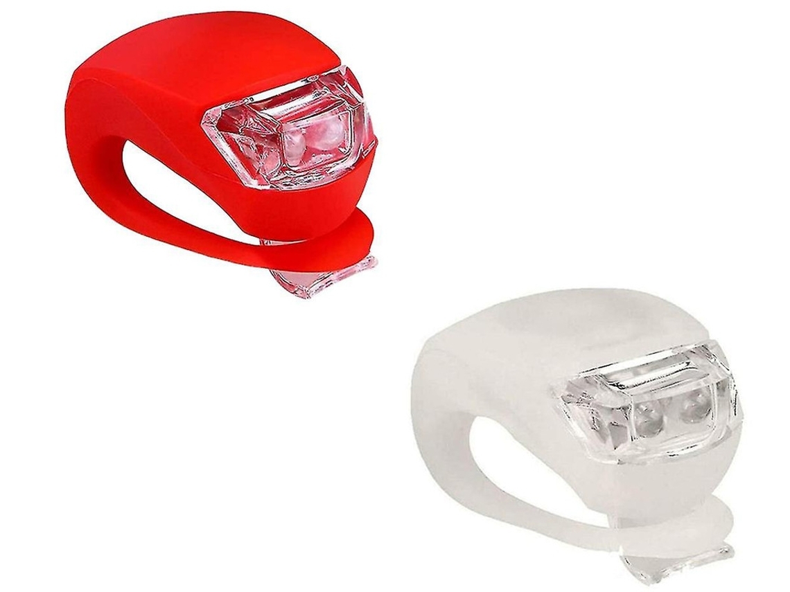 Conjunto Luz Bicicleta Frontal/traseira Ipx8 Vermelho