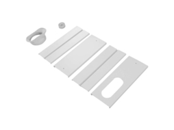 Portable Window Air Conditioner Kit With Adjustable Sliding Connection.