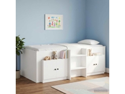 Vidaxl Armário De Armazenamento Para Cama Loft 2 Unid. Branco