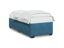 Bed Frame, Bed Frames Vidaxl Azul Veludo (100 X 200 Cm)