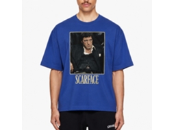 Rockinstone Scarface Movie Bad Guy Solid Royal Adult T-shirt Size:xl